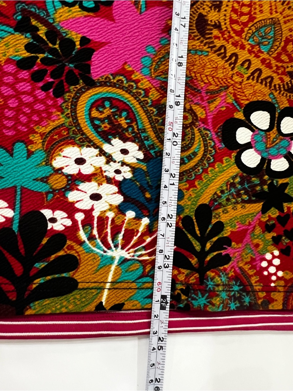 LuLaRoe Cassie Pencil Skirt Large Floral Paisley Multicolor Stretch - Picture 8 of 11